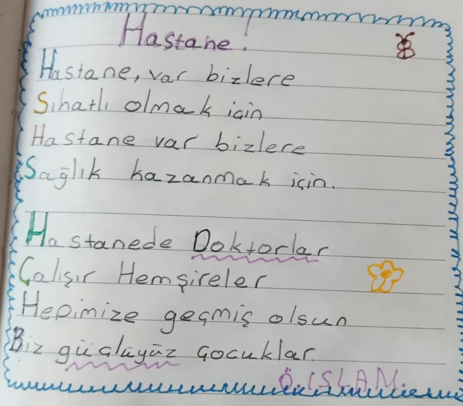 Ömer, 11 yaşında çizimi