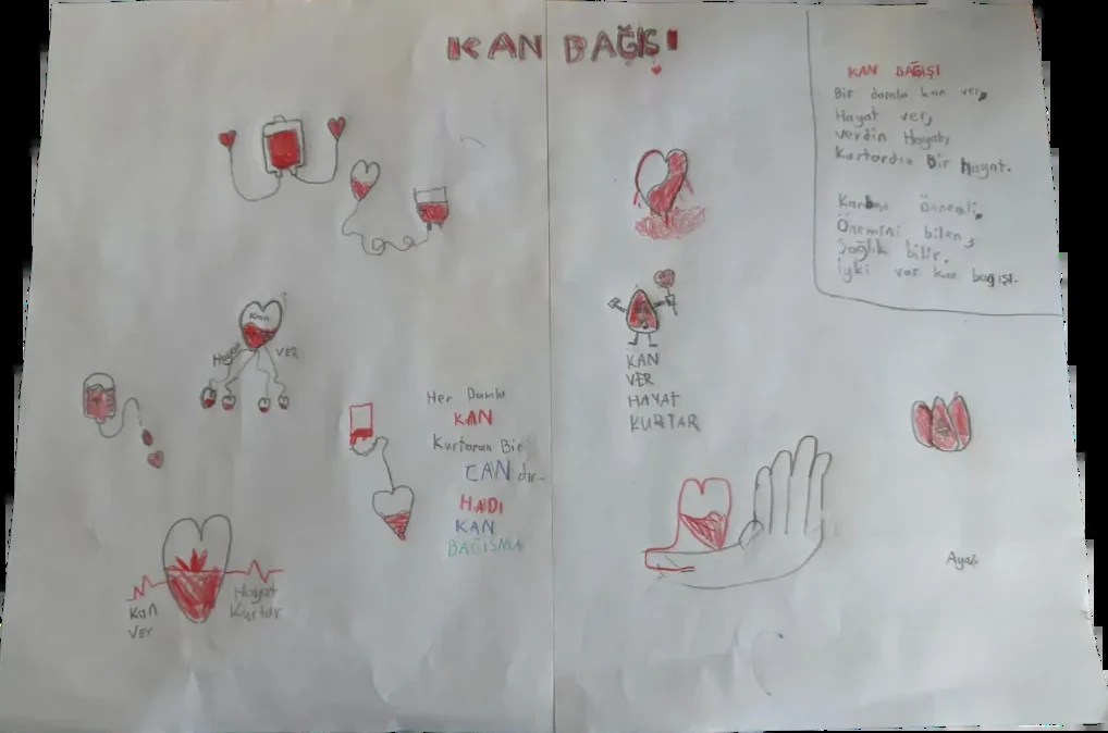 Ayaz, 8 yaşında çizimi