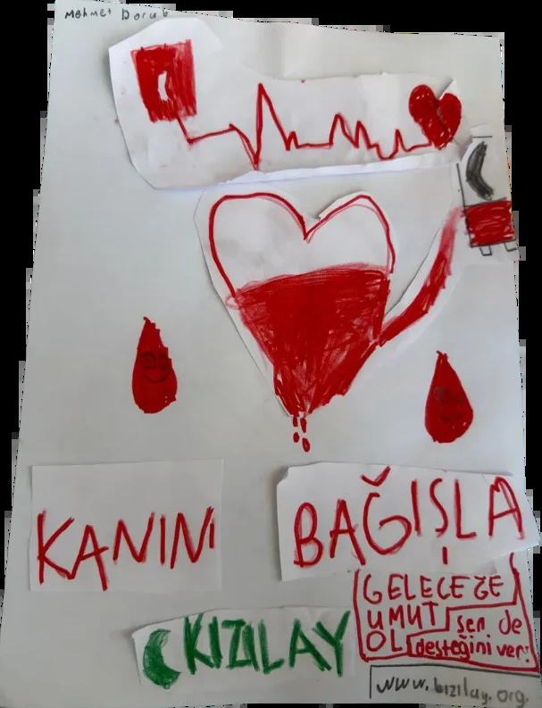 Mehmet Doruk, 8 yaşında çizimi