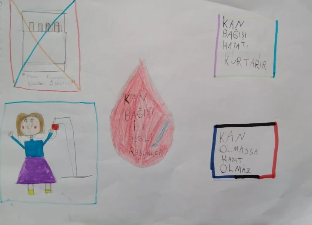 Elvin, 9 yaşında çizimi